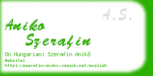aniko szerafin business card