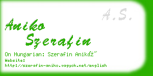 aniko szerafin business card